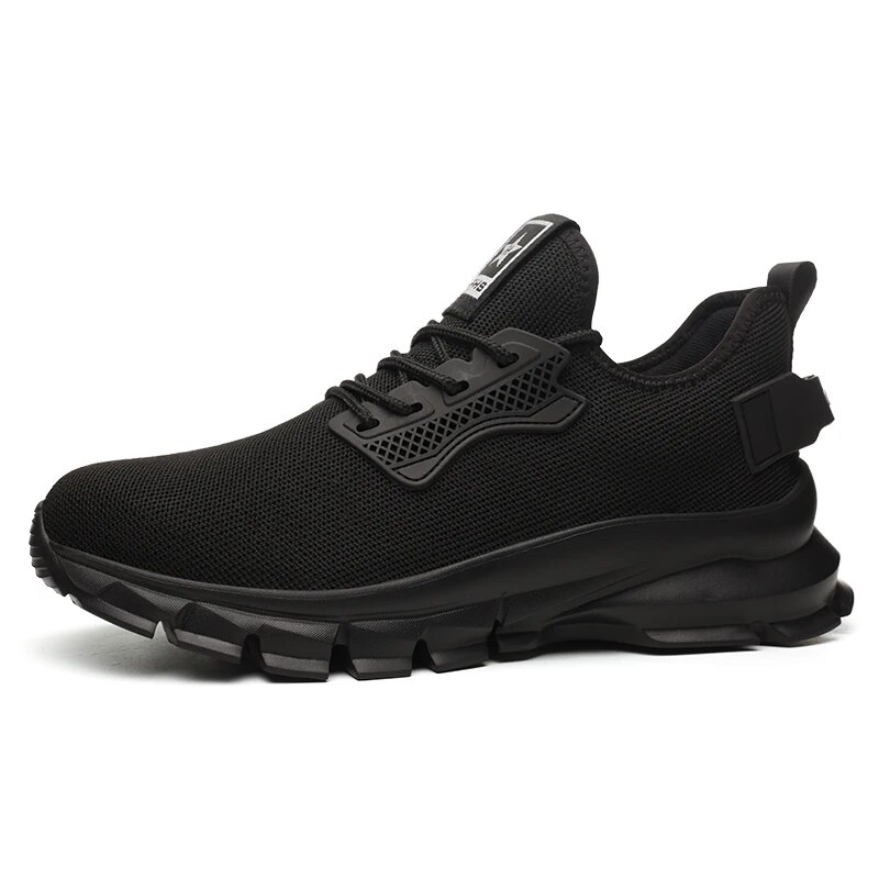 2024 Lightweight Men Safety Shoes Steel Toe Cap Work Sneakers Men Protective Shoes Anti-smash Anti-puncture Indestructible Shoes